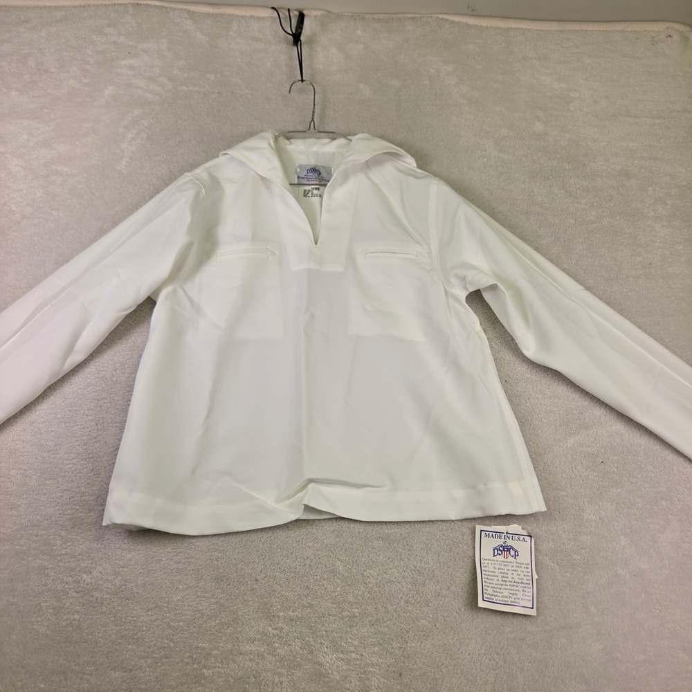 DSCP Quarterdeck Collection US Navy Sailor Jumper Top White 14WR NWT